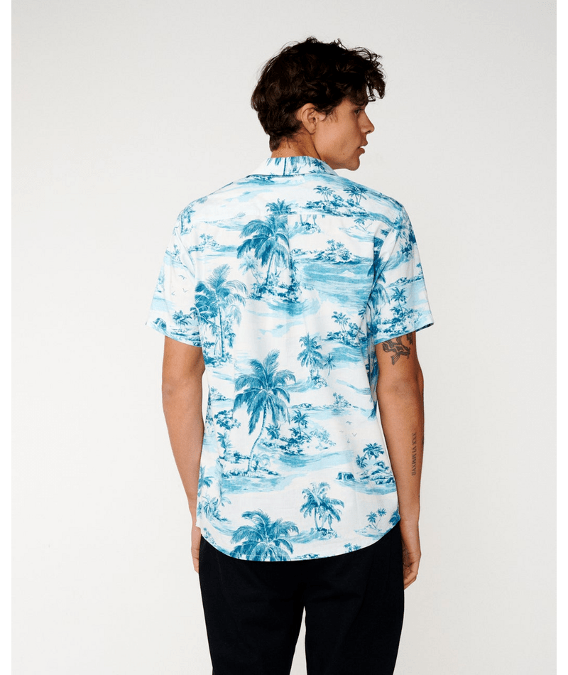 Load image into Gallery viewer, Rip Curl Mens Dreamers Short Sleeve Shirt - Glacier Blue
