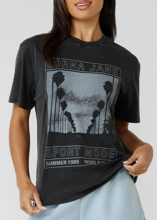 Lorna Jane Womens Sport Mode Tour Washed T-Shirt