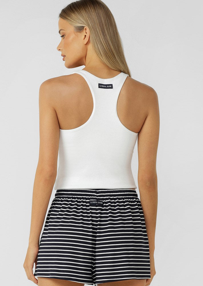 Load image into Gallery viewer, Lorna Jane Womens Summer Stripe Lounge Shorts
