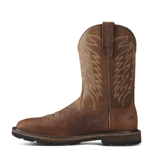 Ariat Mens Groundbreaker Wide Square Toe Steel Toe Boot