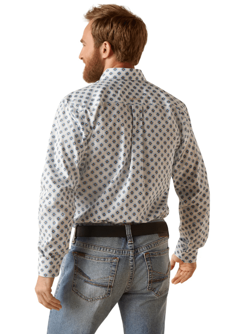 Load image into Gallery viewer, Ariat Mens Wrinkle Free Kobe Fitted Long Sleeve Shirt
