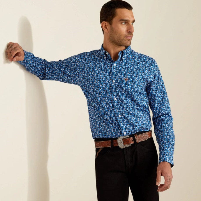 Ariat Mens Wrinkle Free Brighton Fitted Long Sleeve Shirt