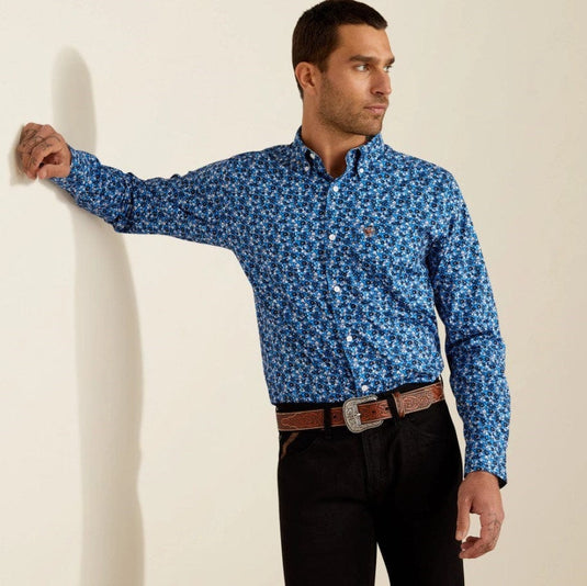 Ariat Mens Wrinkle Free Brighton Fitted Long Sleeve Shirt