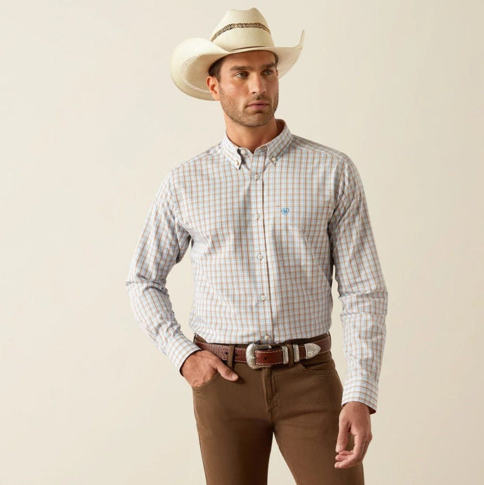 Ariat Mens Wrinkle Free Brendan Fitted Long Sleeve Shirt