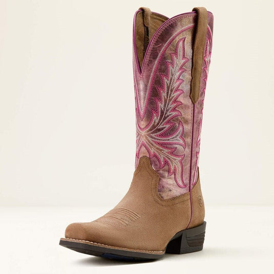 Ariat Womens Rock Creek - Tawny Roughnut/Violet Pink Shine