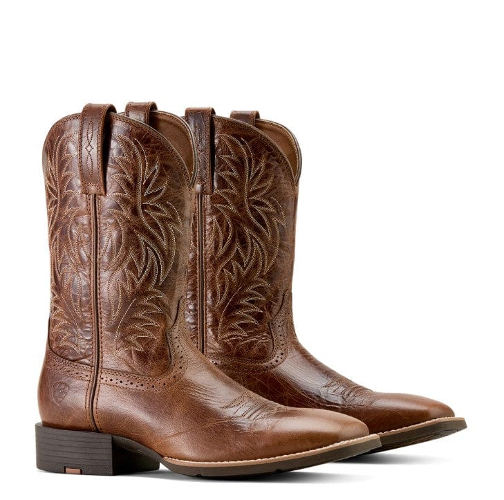 Load image into Gallery viewer, Ariat Mens Sport Western Wide Square Toe Cowboy Boot - Dark Tan

