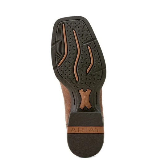 Ariat Mens Sport Western Wide Square Toe Cowboy Boot - Dark Tan