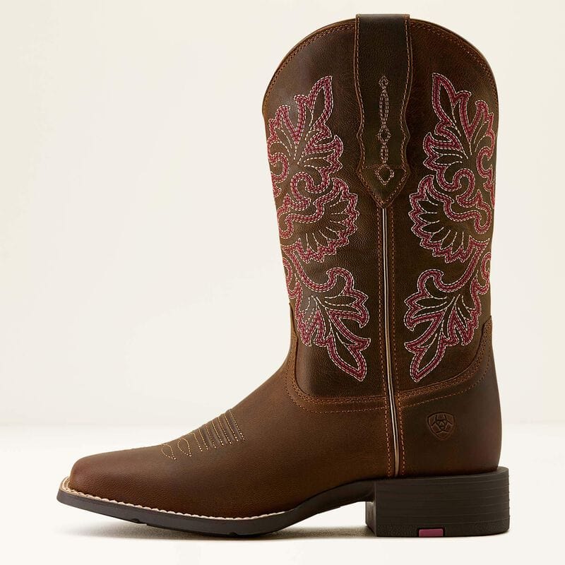Load image into Gallery viewer, Ariat Womens Round Up StretchFit Wide Square Toe Western Boot
