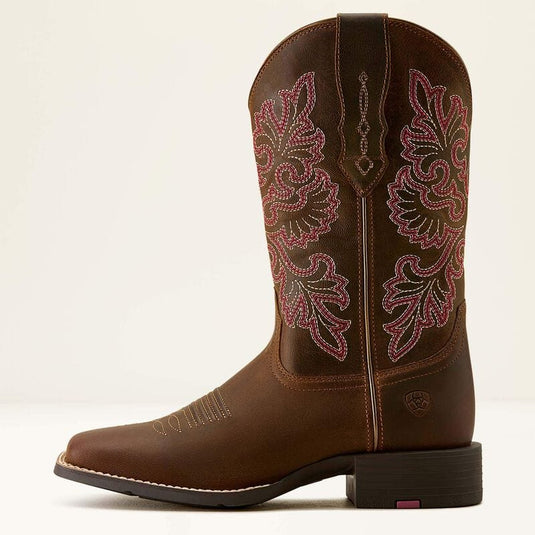 Ariat Womens Round Up StretchFit Wide Square Toe Western Boot