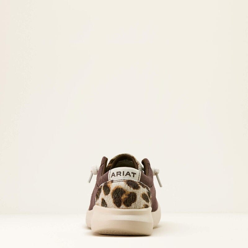 Load image into Gallery viewer, Ariat Womens Hilo Shoe - Chocolate Smoke/Gilded Leopard Hair On
