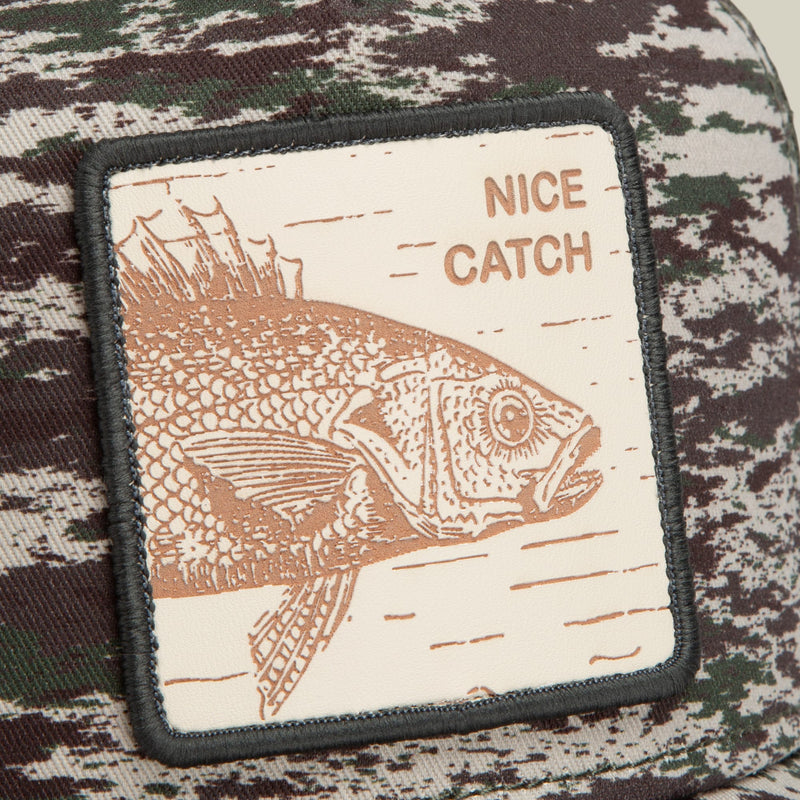 Load image into Gallery viewer, Goorin Bros Camo Engraved Bass Cap
