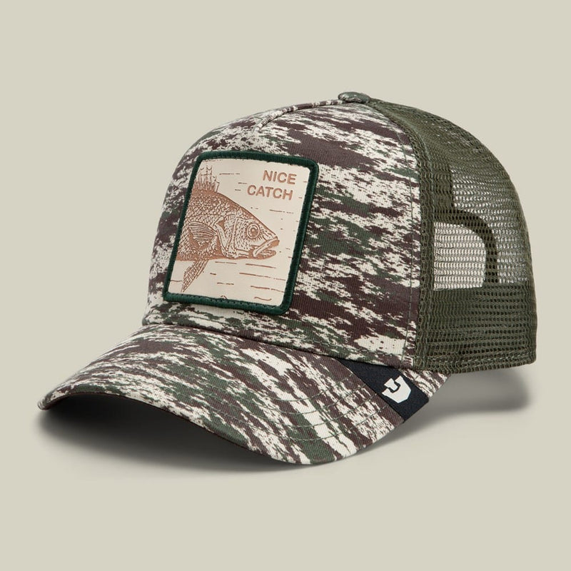 Load image into Gallery viewer, Goorin Bros Camo Engraved Bass Cap
