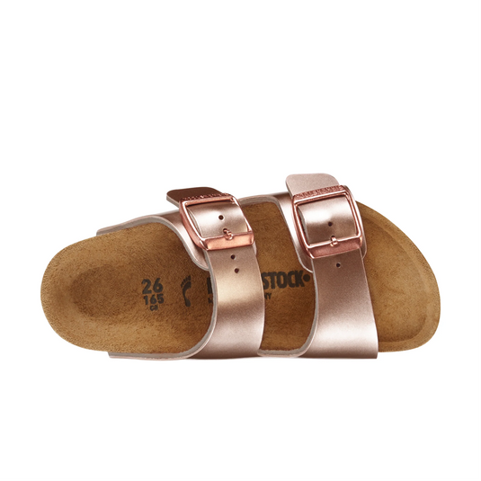 Birkenstock Kids Arizona Metallic Copper Birko-Flor