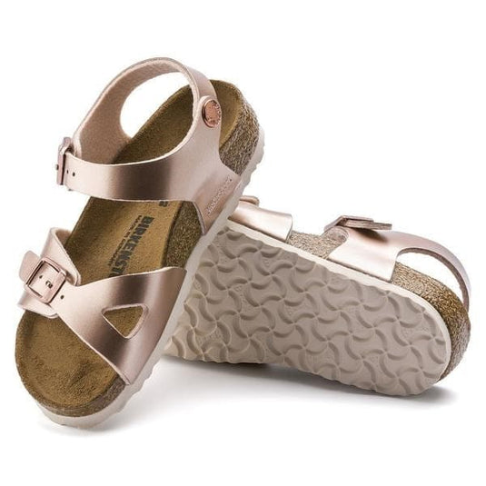 Birkenstock Kids Rio Metallic Copper Birko-Flor