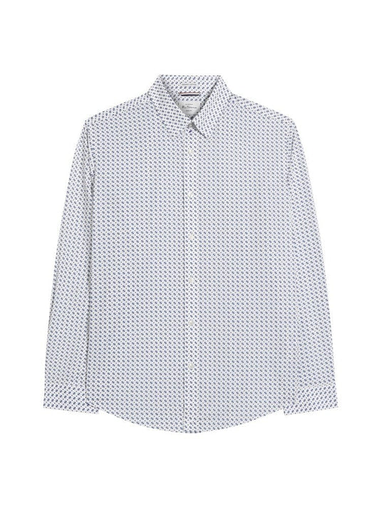 Ben Sherman Mono Block Print Long Sleeve Shirt