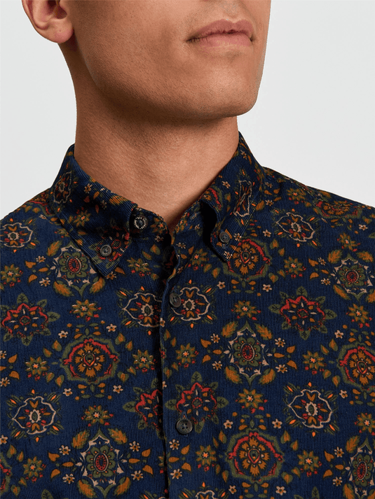 Ben Sherman Foulard Print Cord Shirt