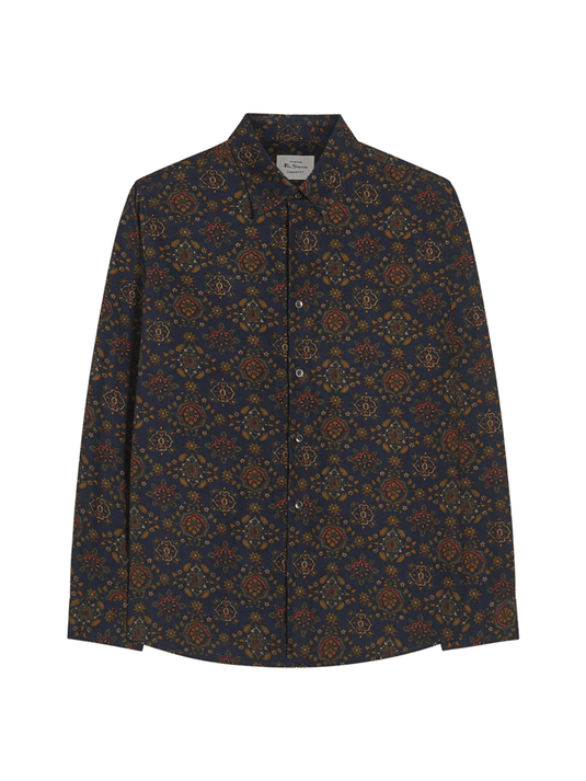 Ben Sherman Foulard Print Cord Shirt