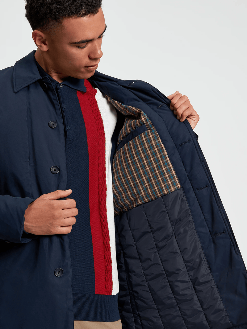 Load image into Gallery viewer, Ben Sherman Mens Waxed Car Coat
