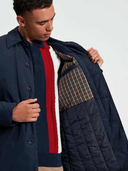 Ben Sherman Mens Waxed Car Coat
