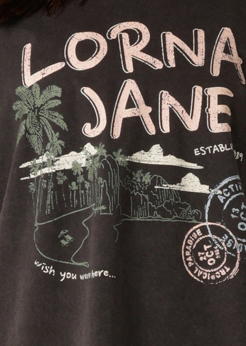 Load image into Gallery viewer, Lorna Jane Wish You Were Here Washed Relaxed T-Shirt
