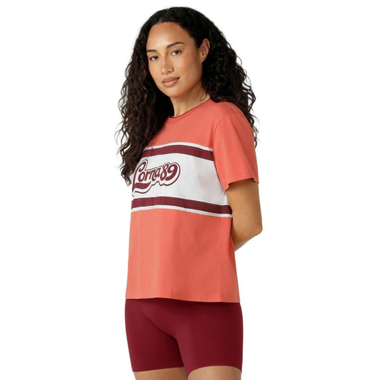 Lorna Jane Womens Line Up T-Shirt - Burnt Sienna