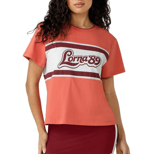 Lorna Jane Womens Line Up T-Shirt - Burnt Sienna