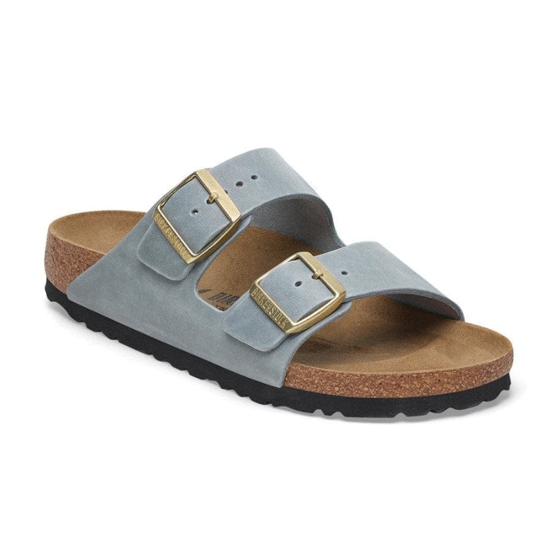 Load image into Gallery viewer, Birkenstock Arizona Basalt Grey Oiled Leather - Narrow
