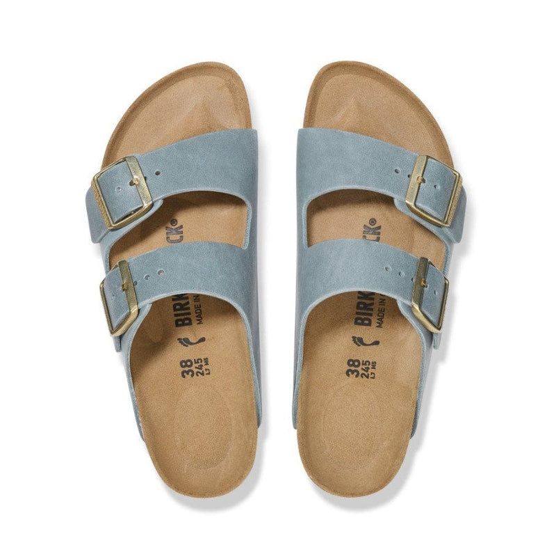 Load image into Gallery viewer, Birkenstock Arizona Basalt Grey Oiled Leather - Narrow
