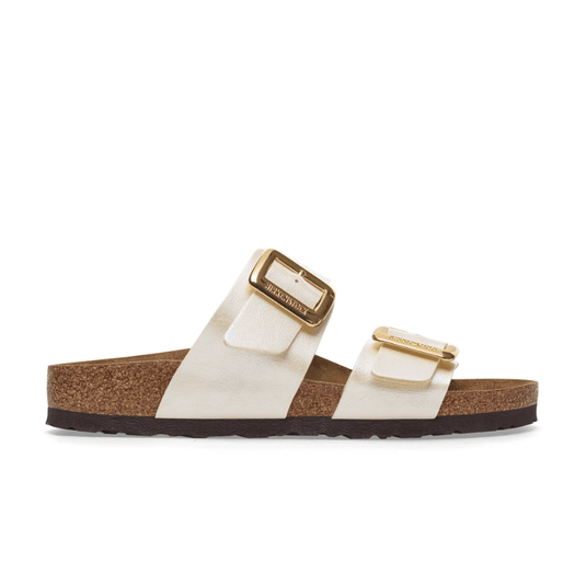 Birkenstock Sydney Cushion Buckle Graceful Pearl White Birko-Flor
