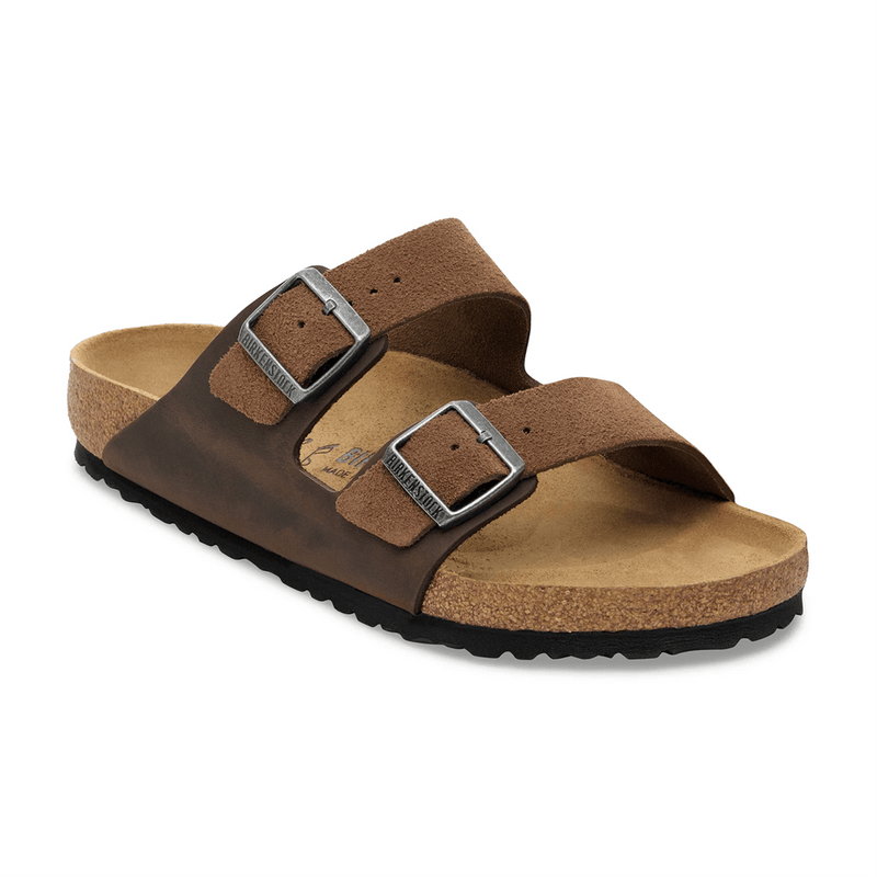 Load image into Gallery viewer, Birkenstock Arizona Dark Tea Oiled/Suede Leather
