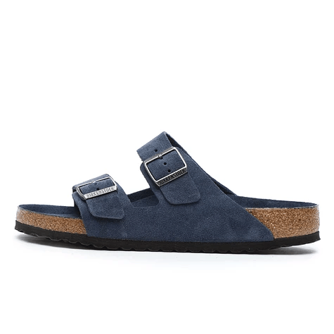Load image into Gallery viewer, Birkenstock Arizona SFB Navy Tonal Footbed Suede Leather
