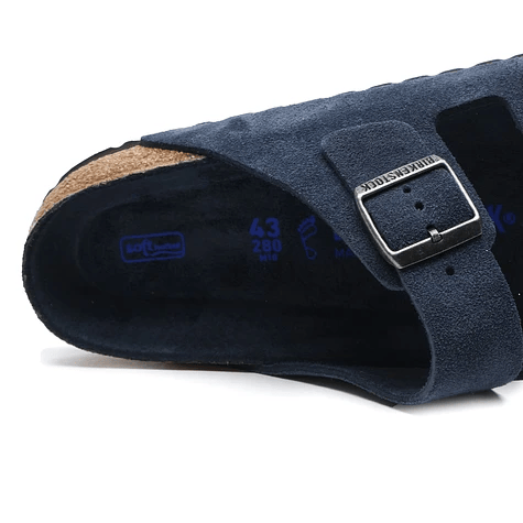 Birkenstock Arizona SFB Navy Tonal Footbed Suede Leather