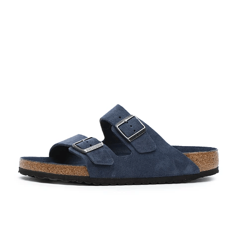 Load image into Gallery viewer, Birkenstock Arizona SFB Navy Tonal Footbed Suede Leather
