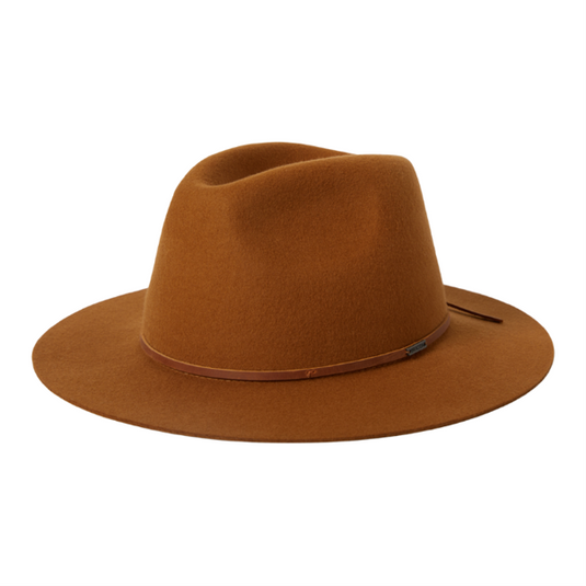 Brixton Classics Wesley Fedora Hat - Rustic Caramel