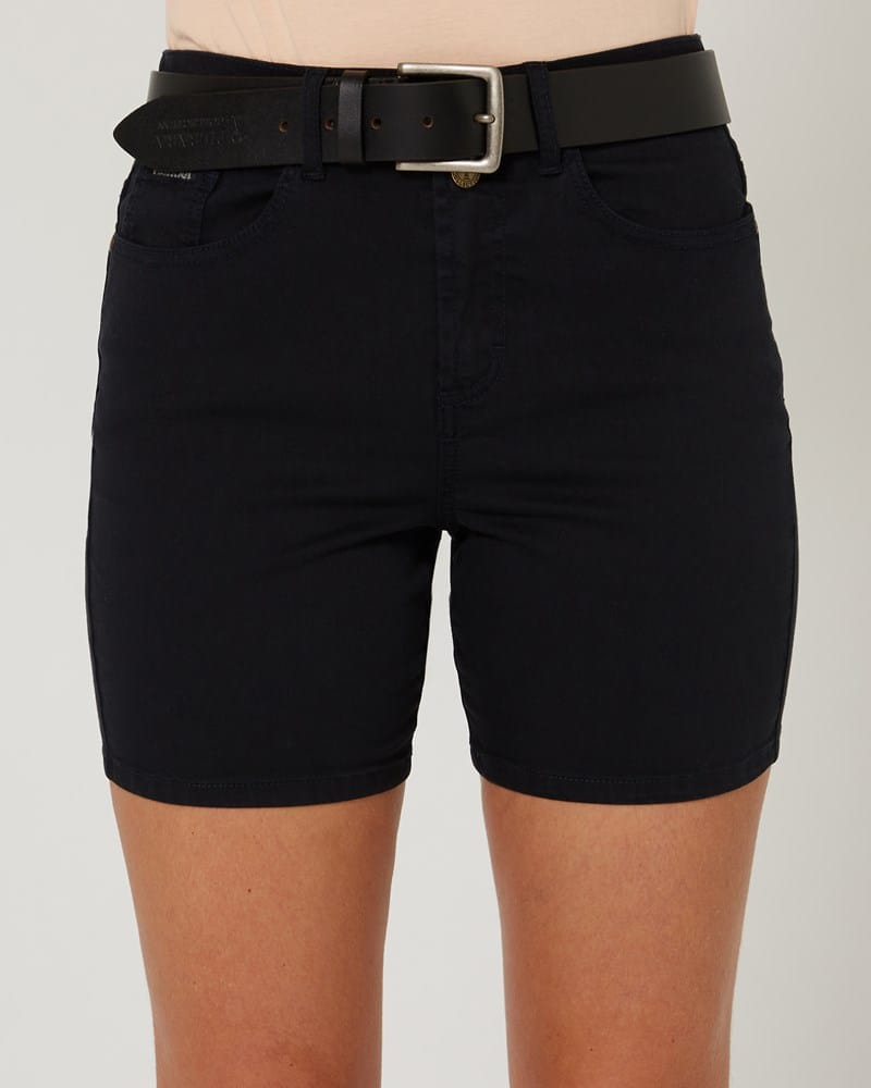 Load image into Gallery viewer, Pilbara Womens Mia Cotton Stretch Shorts - Ink Navy
