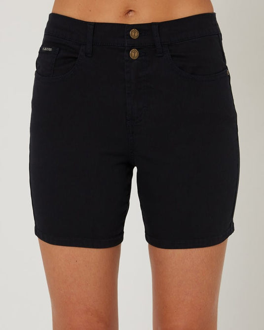 Pilbara Womens Mia Cotton Stretch Shorts - Ink Navy