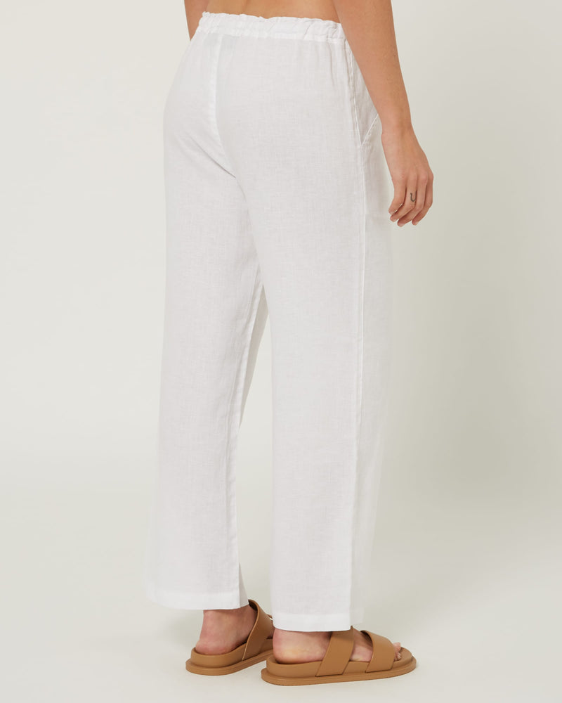Load image into Gallery viewer, Pilbara Womens Evelyn Linen Pants - White
