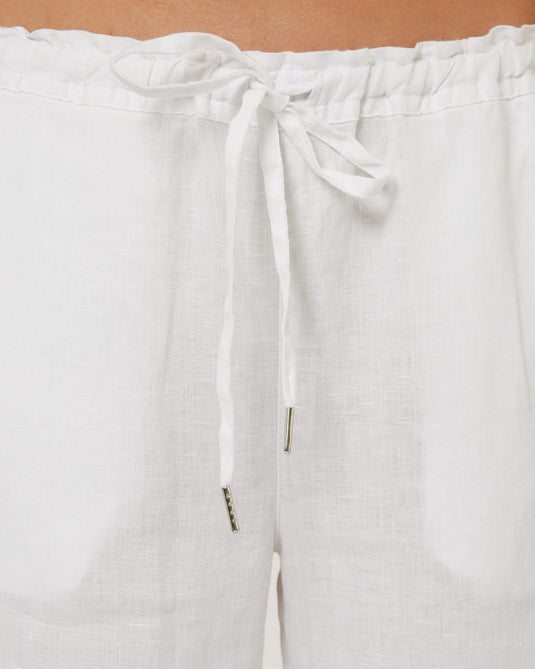 Pilbara Womens Evelyn Linen Pants - White