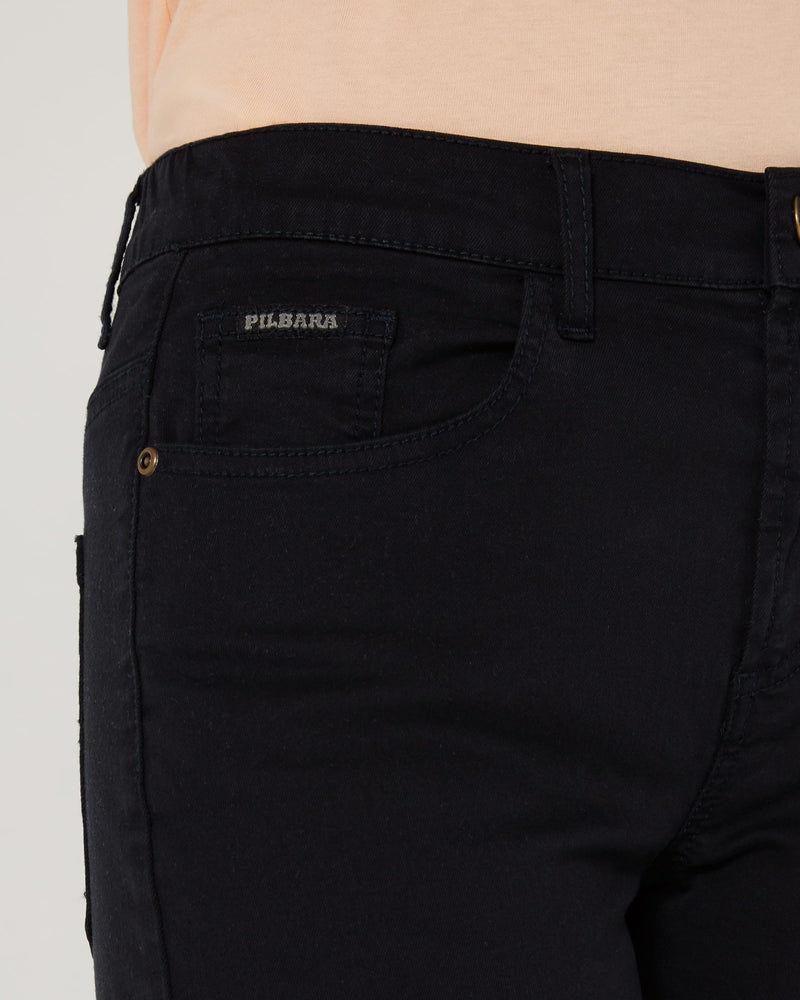 Load image into Gallery viewer, Pilbara Womens Mia Cotton Stretch Shorts - Ink Navy
