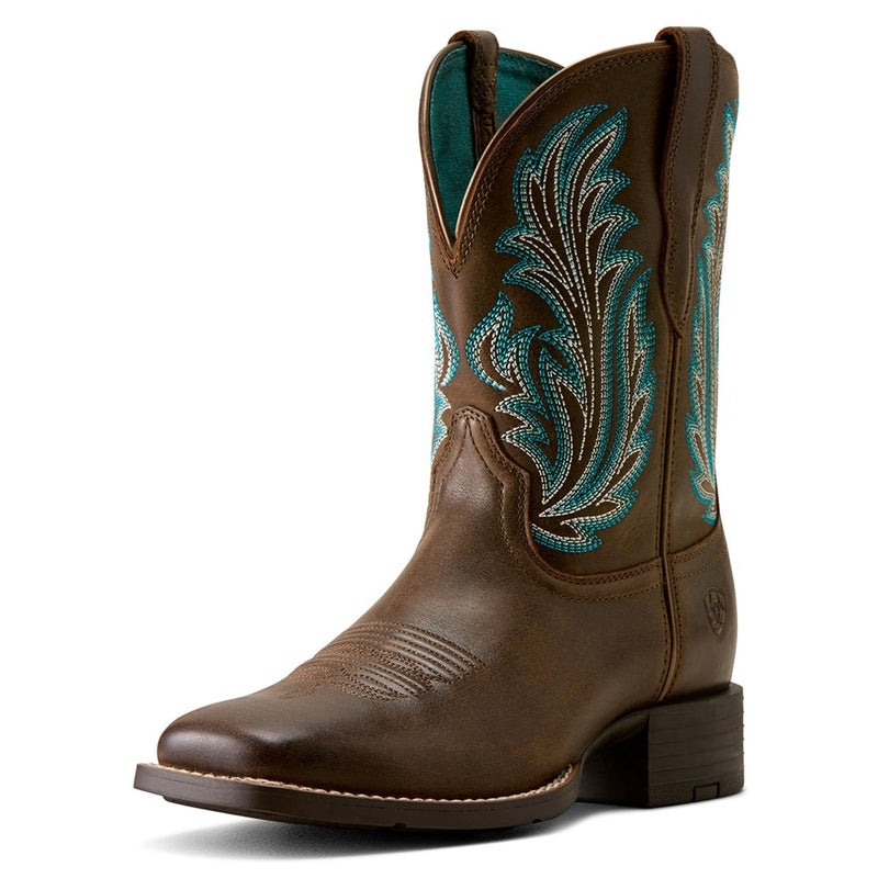Load image into Gallery viewer, Ariat Womens Round Up Filly Western Boot - Dark Cacao
