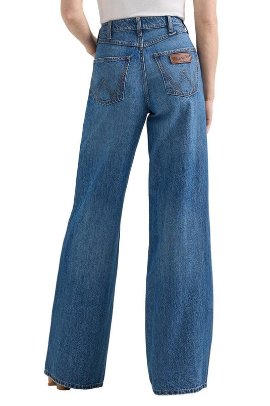 Wrangler Womens Retro Bailey Wide Leg Jeans