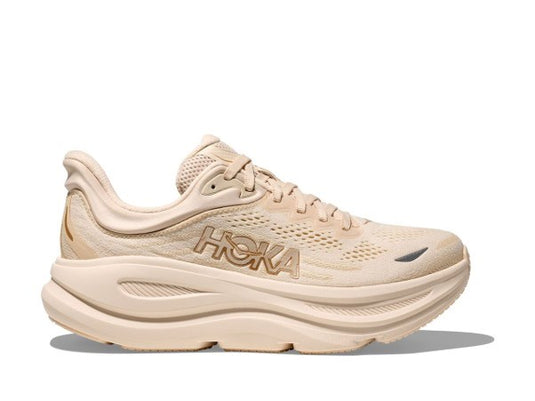 Hoka Womens Bondi 9 Running Shoe - Vanilla/Birch