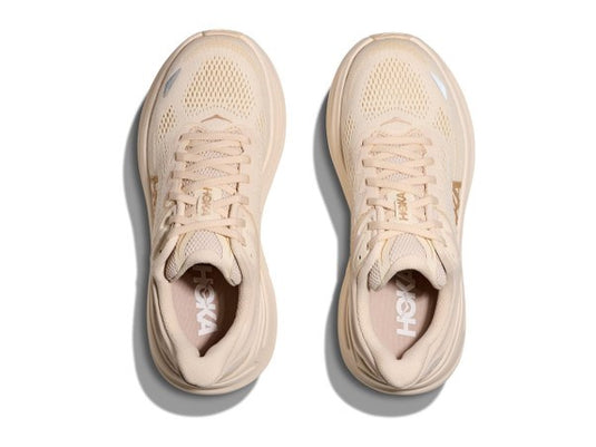 Hoka Womens Bondi 9 Running Shoe - Vanilla/Birch