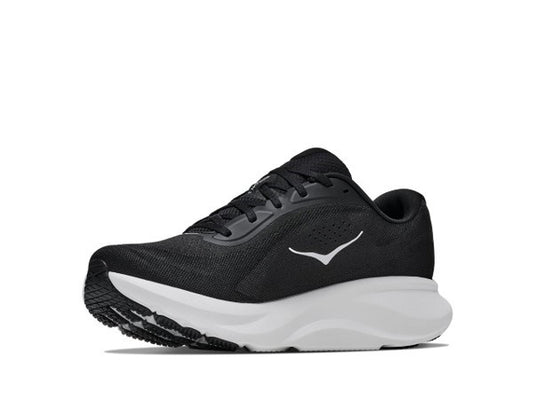 Hoka Mens Rincon 5 Wide Running Shoe - Black/White