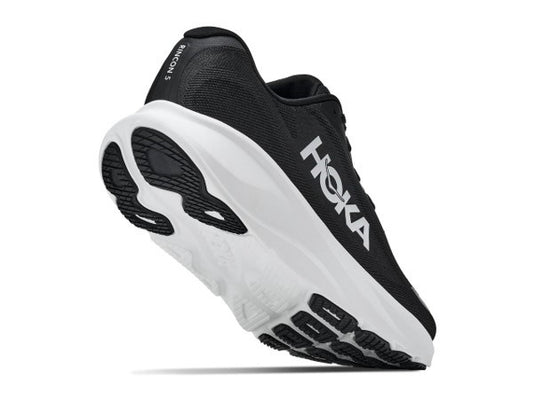 Hoka Mens Rincon 5 Wide Running Shoe - Black/White
