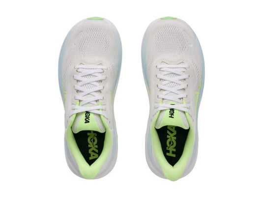 Hoka Womens Clifton 11 Running Shoe - Frost/Neon Yuzu