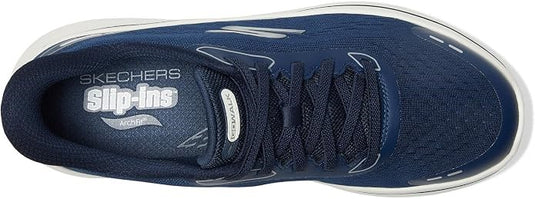 Skechers Womens Go Walk Arch Fit N-Joy Shoes - Navy/White