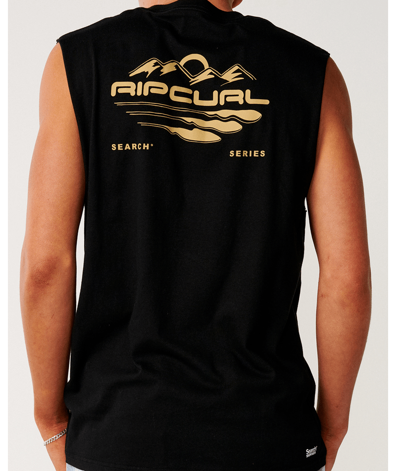 Load image into Gallery viewer, Rip Curl Mens Search Series Vaporcool Muscle - Black
