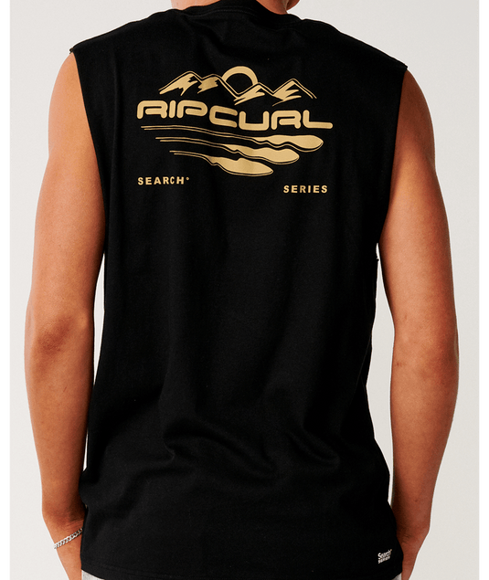 Rip Curl Mens Search Series Vaporcool Muscle - Black