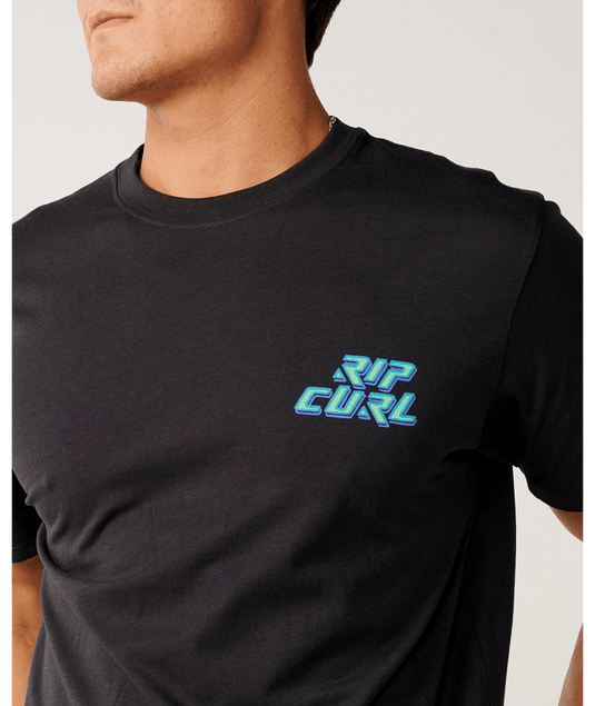 Rip Curl Mens Disorder Legacy Relaxed Tee - Washed Black